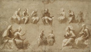 Le Christ et les saints en gloire - Raffaello Sanzio Raphael